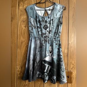 Large Disney Alice In Wonderland Open Back dress